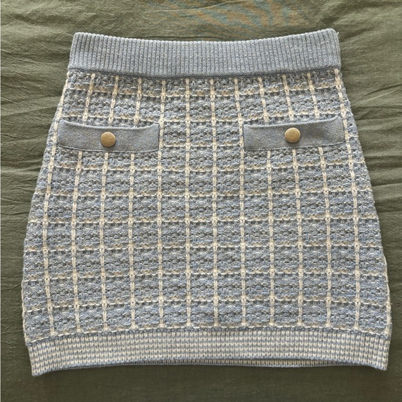 LoveShackFancy Light Blue Callington skirt - Picture 5 of 9